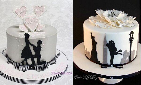 Engagement Cake Tall Cake | Cake Trays