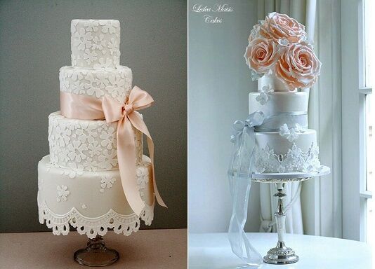 Peach Wedding Cakes Cake Geek Magazine 3540