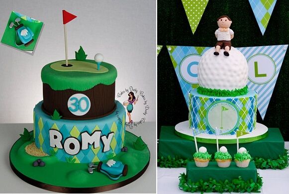 Father's Day Golf Course Cake - How To With The Icing Artist - YouTube