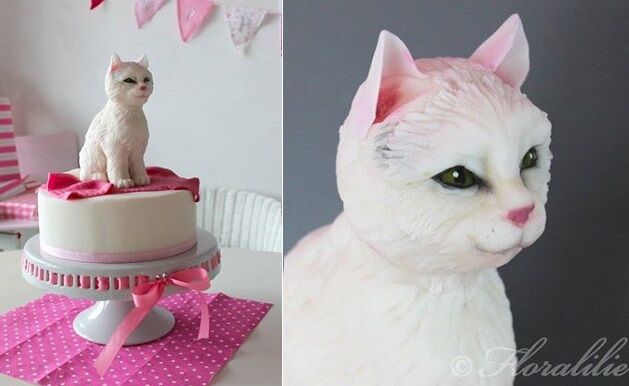 Cat Cake - Decorated Cake by Floralilie - CakesDecor