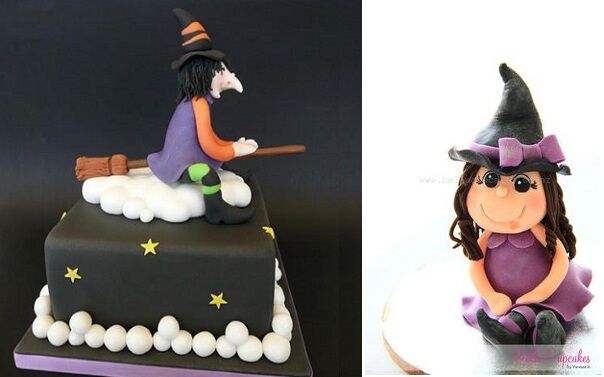 witch halloween birthday cakes