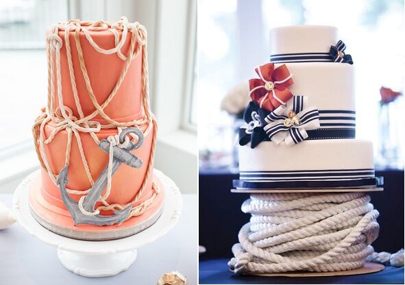 A Nautical Wedding Cake - Jenna Bechtholt Photography