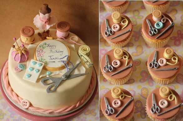 Sewing/tailor Themed Cake - CakeCentral.com