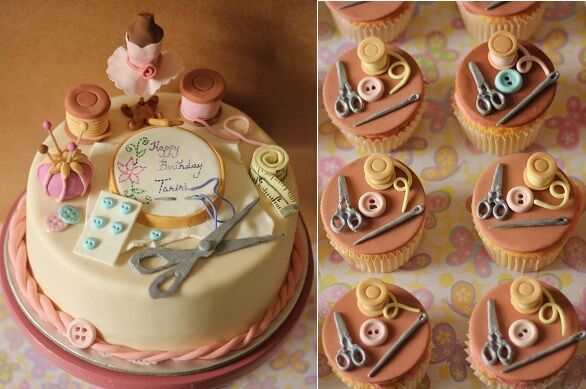 Sewing, Knitting & Crafting Cakes - Cake Geek Magazine