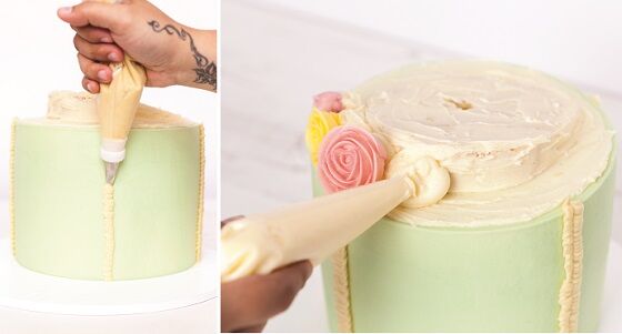 Flower Hat Box Cake Tutorial