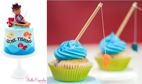 Fishing Cupcakes - Father's Day Dessert